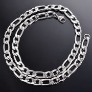Titanium Steel Jewelry Figaro Cuba Chain Men