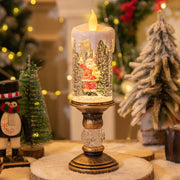 Christmas Decorations Candle Light Scene Layout