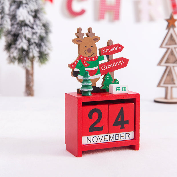 Christmas gift calendar scene decoration toys